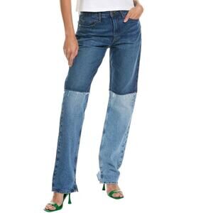 FRAME The Fashion Patchwork Straight Leg Jeans (MI01)